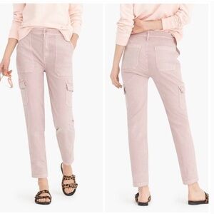 J.Crew Tall Straight Leg Cargo Pants‎ Light Pink